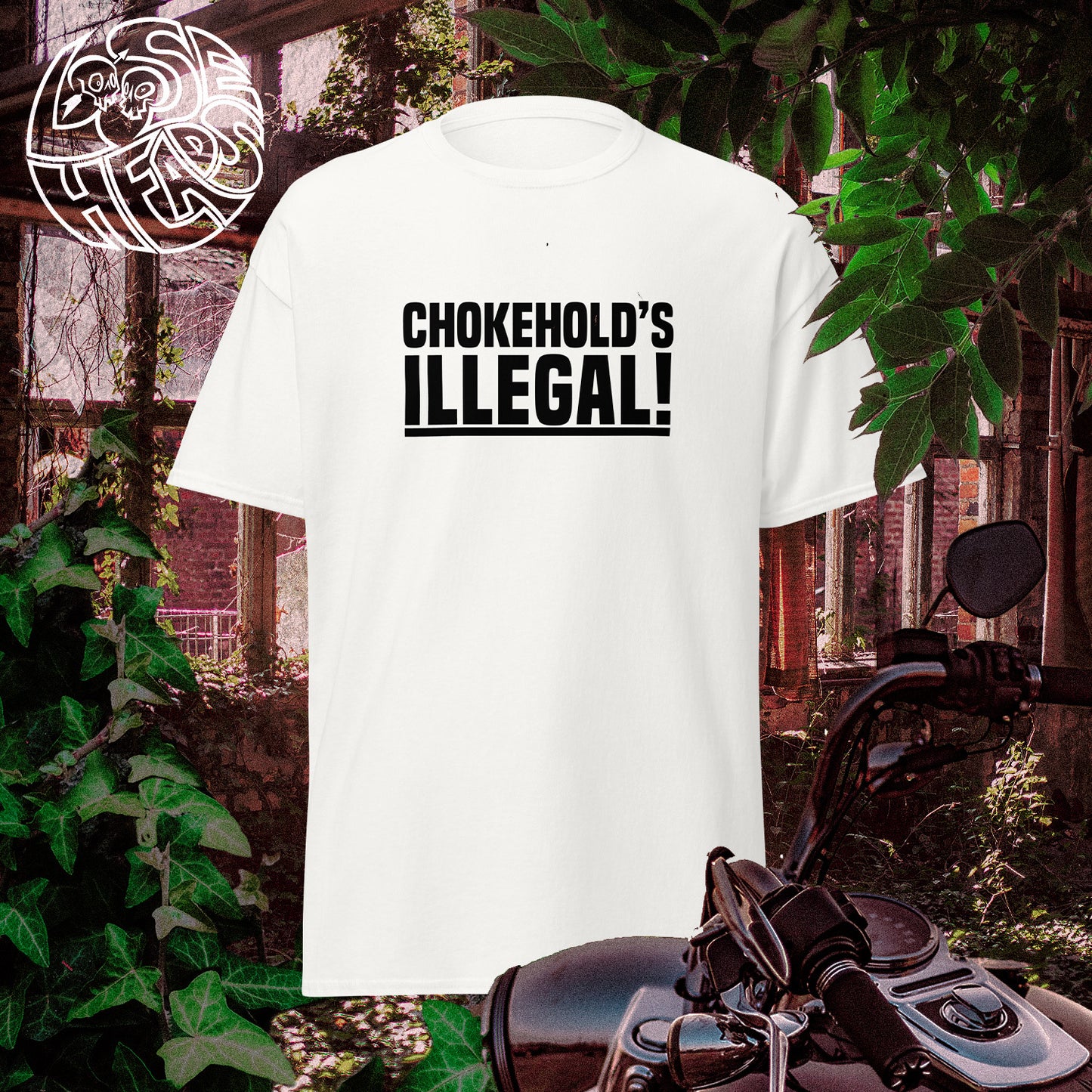 “Chokehold’s Illegal!” Slogan T-Shirt - Daryl Dixon TWD