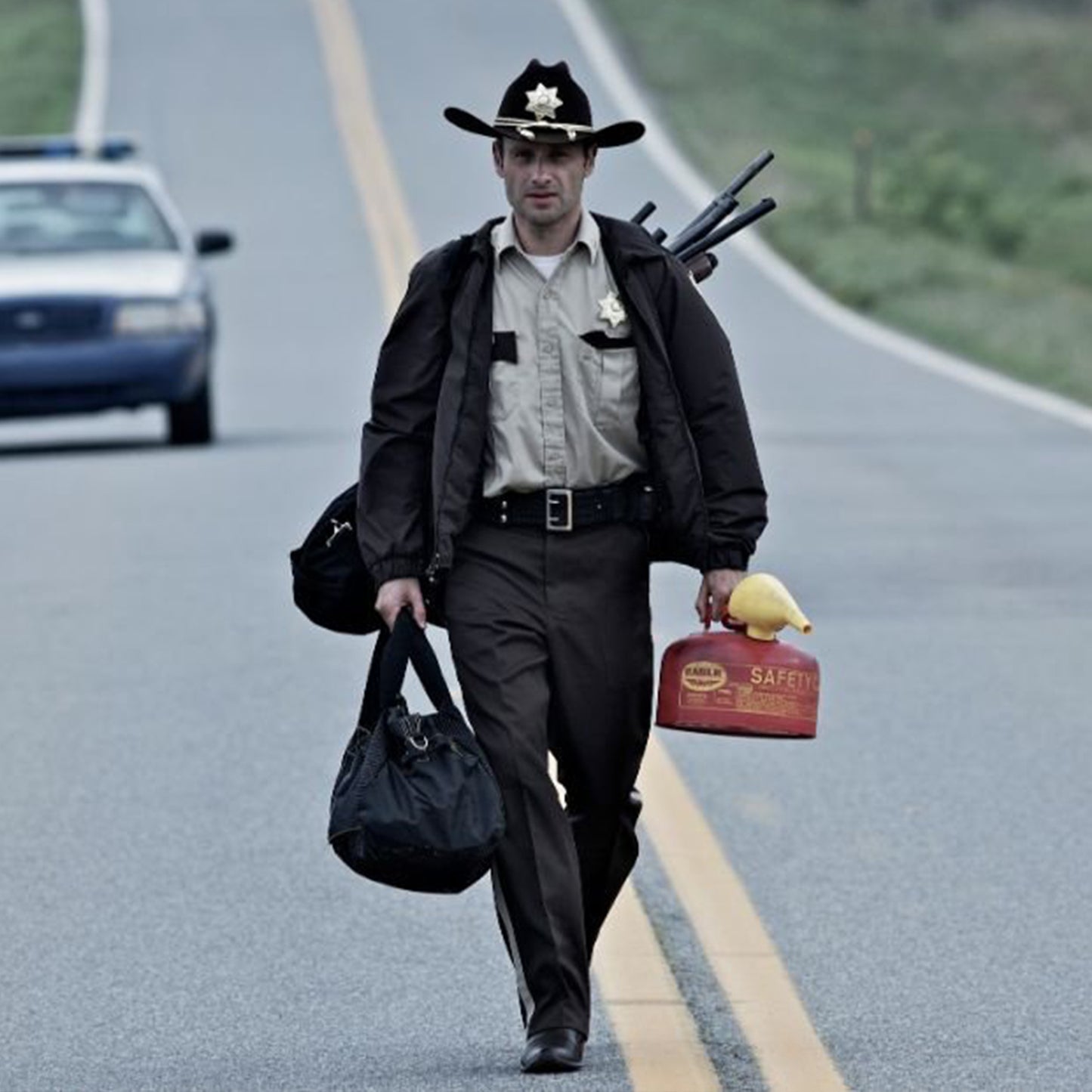 "A Deputy Named Grimes" Slogan T-Shirt - Dark - Rick Grimes TWD