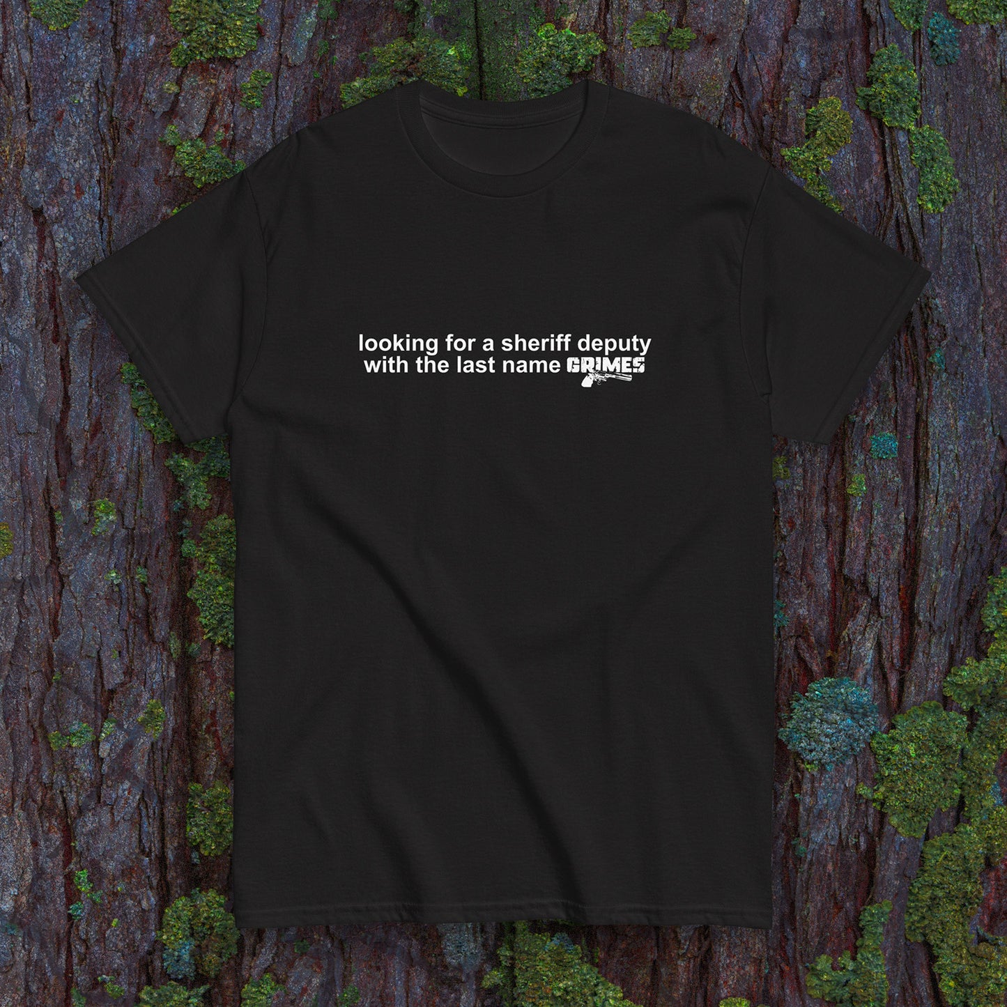 "A Deputy Named Grimes" Slogan T-Shirt - Dark - Rick Grimes TWD