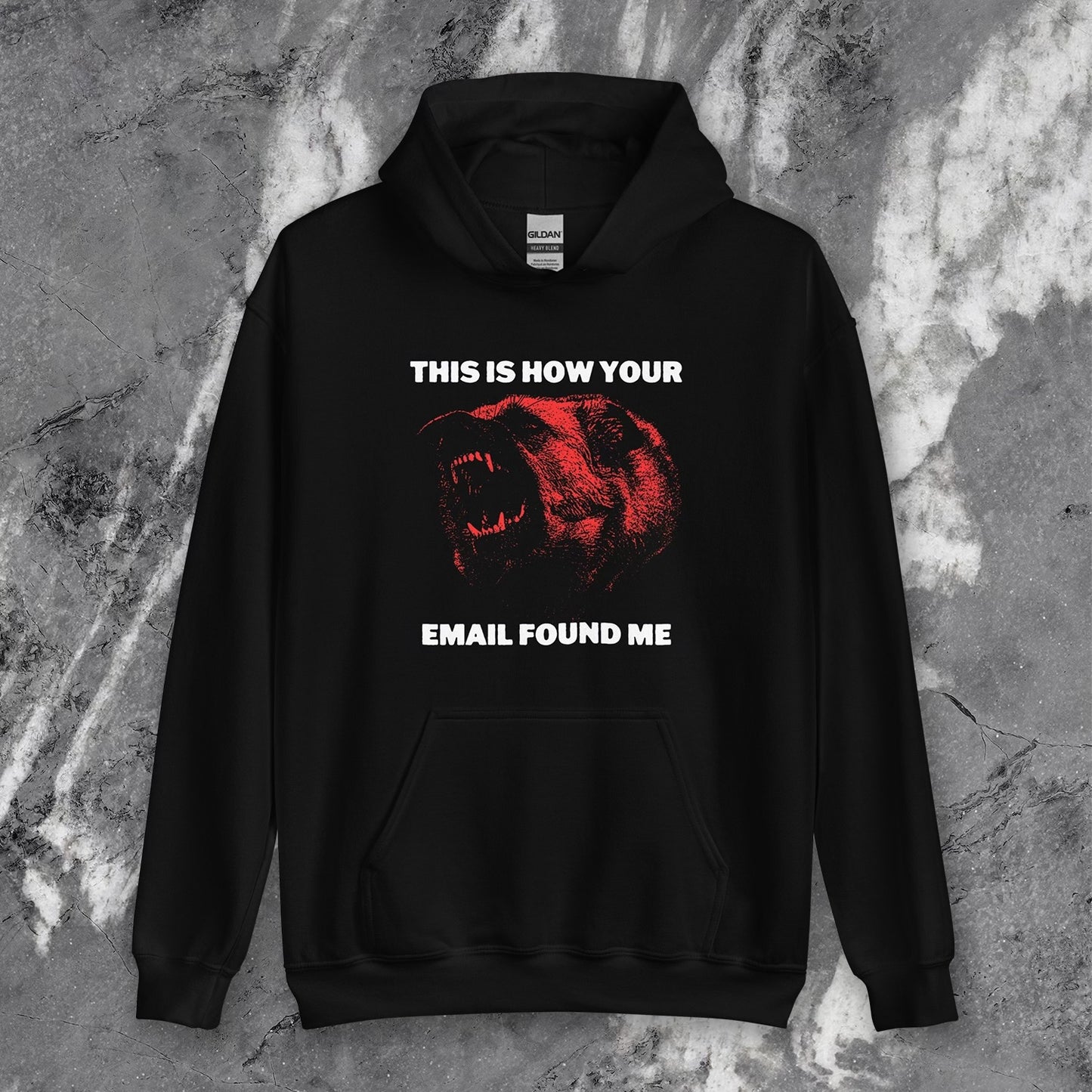 This Is How Your Email Found Me - Animal Slogan Hoodie