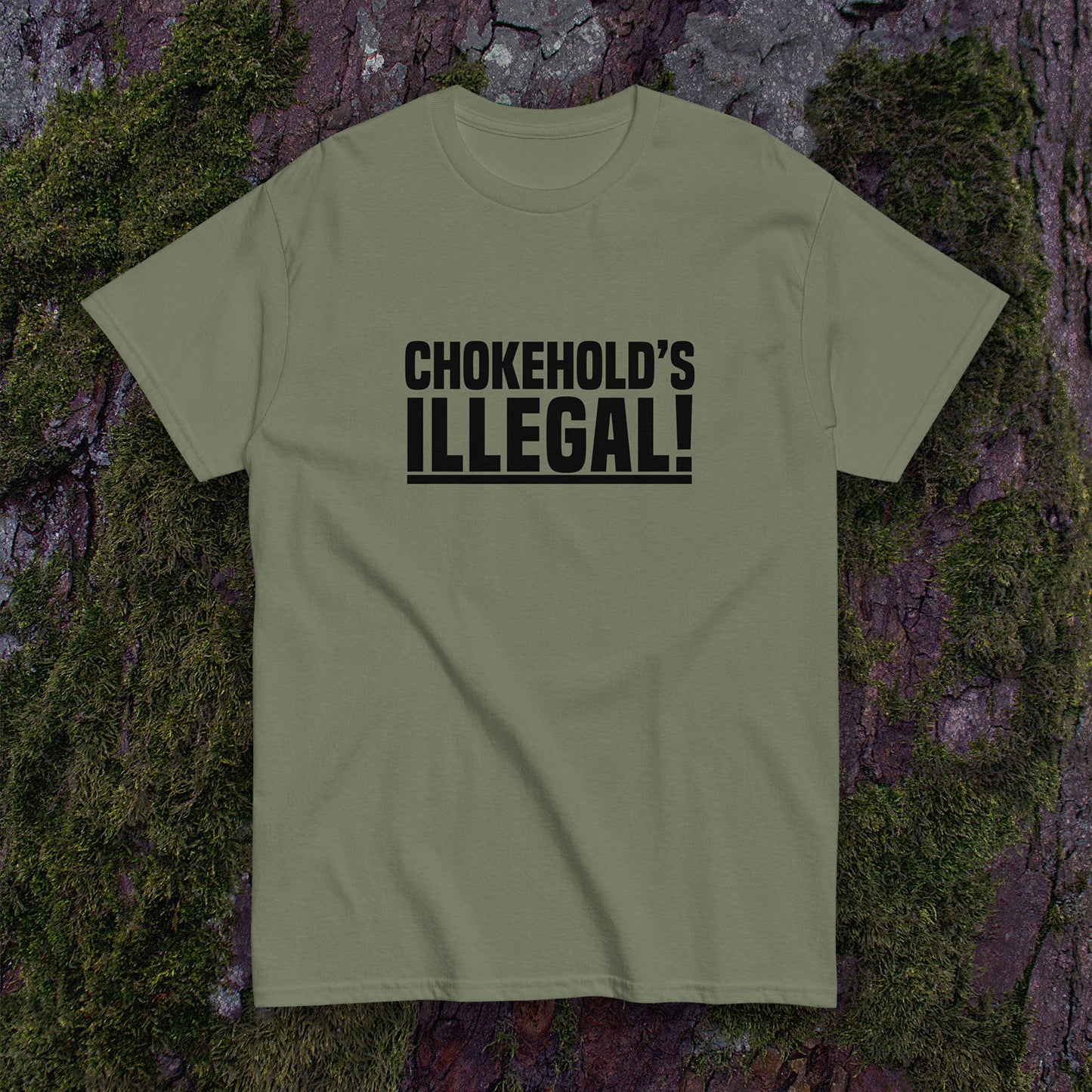“Chokehold’s Illegal!” Slogan T-Shirt - Daryl Dixon TWD