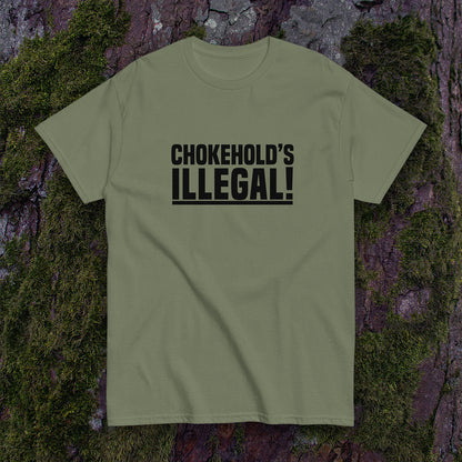 “Chokehold’s Illegal!” Slogan T-Shirt - Daryl Dixon TWD