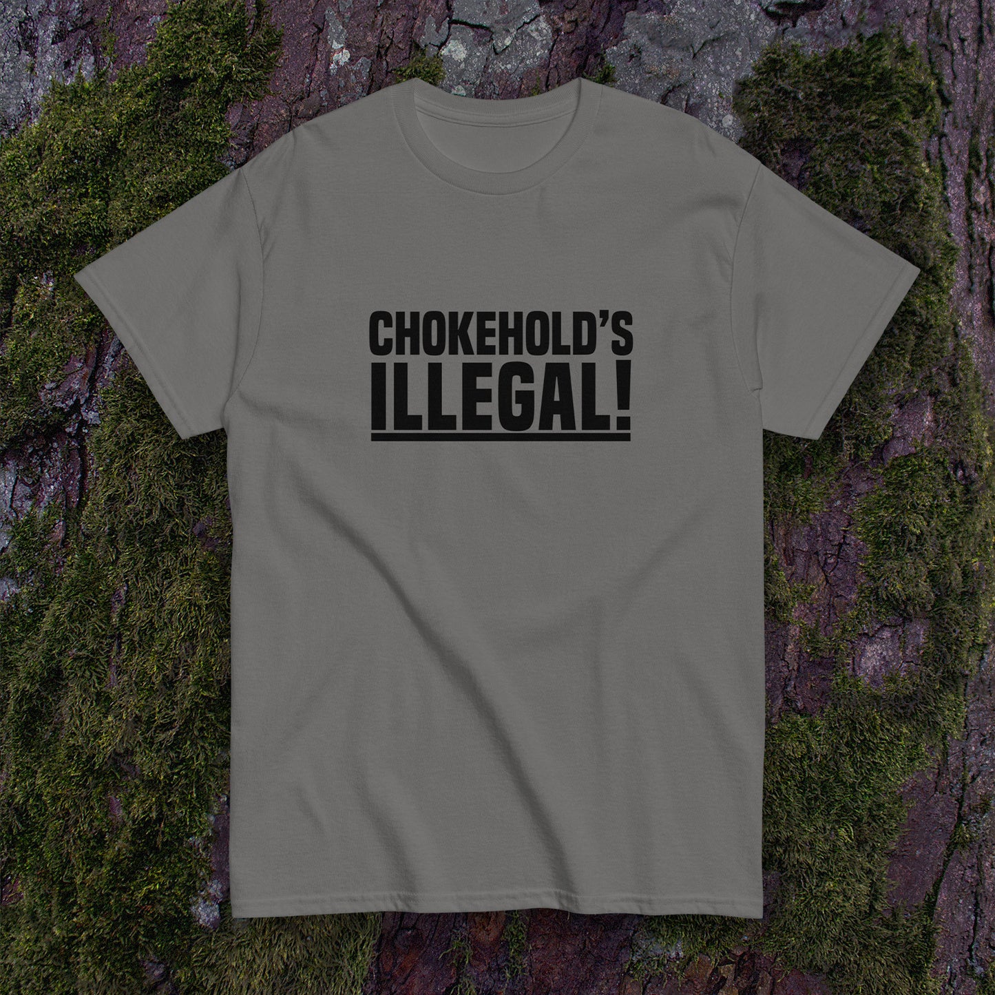 “Chokehold’s Illegal!” Slogan T-Shirt - Daryl Dixon TWD