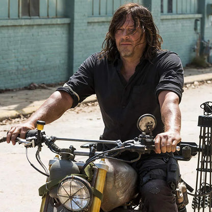 "A Biker Named Dixon" Slogan T-Shirt - Dark - Daryl Dixon TWD