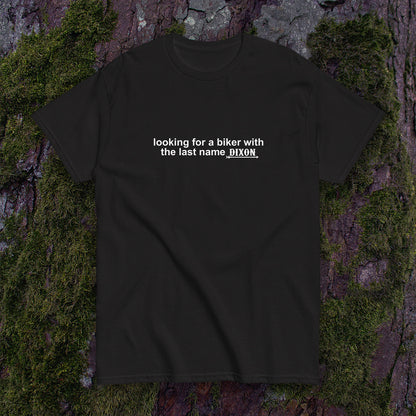 "A Biker Named Dixon" Slogan T-Shirt - Dark - Daryl Dixon TWD