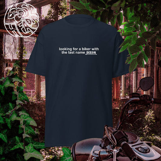 "A Biker Named Dixon" Slogan T-Shirt - Dark - Daryl Dixon TWD