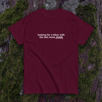 "A Biker Named Dixon" Slogan T-Shirt - Dark - Daryl Dixon TWD