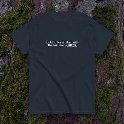 "A Biker Named Dixon" Slogan T-Shirt - Dark - Daryl Dixon TWD