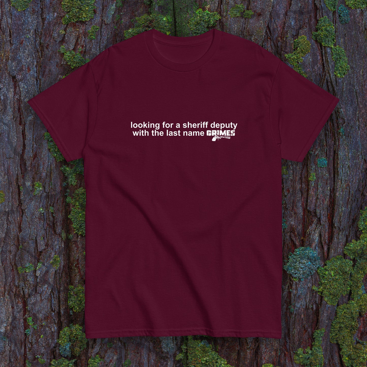 "A Deputy Named Grimes" Slogan T-Shirt - Dark - Rick Grimes TWD