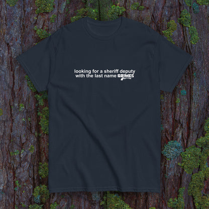 "A Deputy Named Grimes" Slogan T-Shirt - Dark - Rick Grimes TWD
