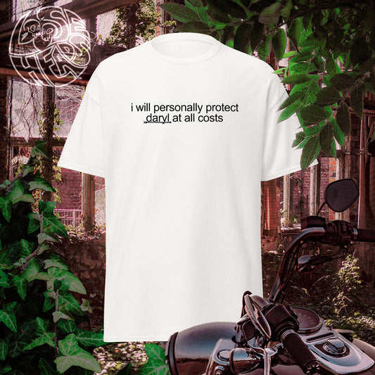 "I Will Personally Protect Daryl Dixon" Slogan T-Shirt - Daryl Dixon TWD