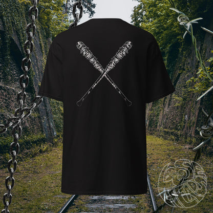 Negan Lucille T-Shirt (Back Only) - Black - Negan Smith TWD