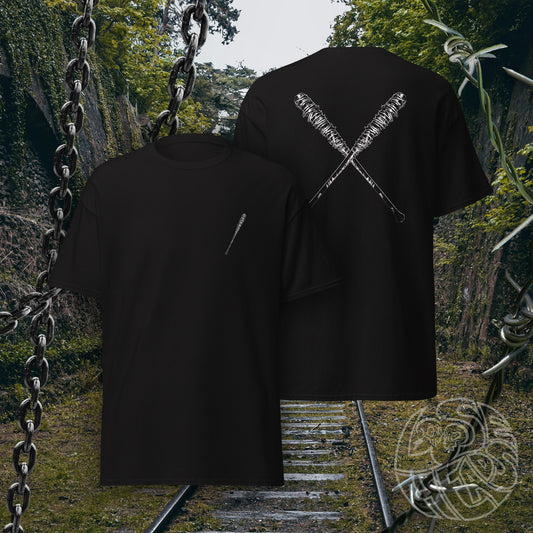 Negan Lucille T-Shirt (Double Print) - Black - Negan Smith TWD
