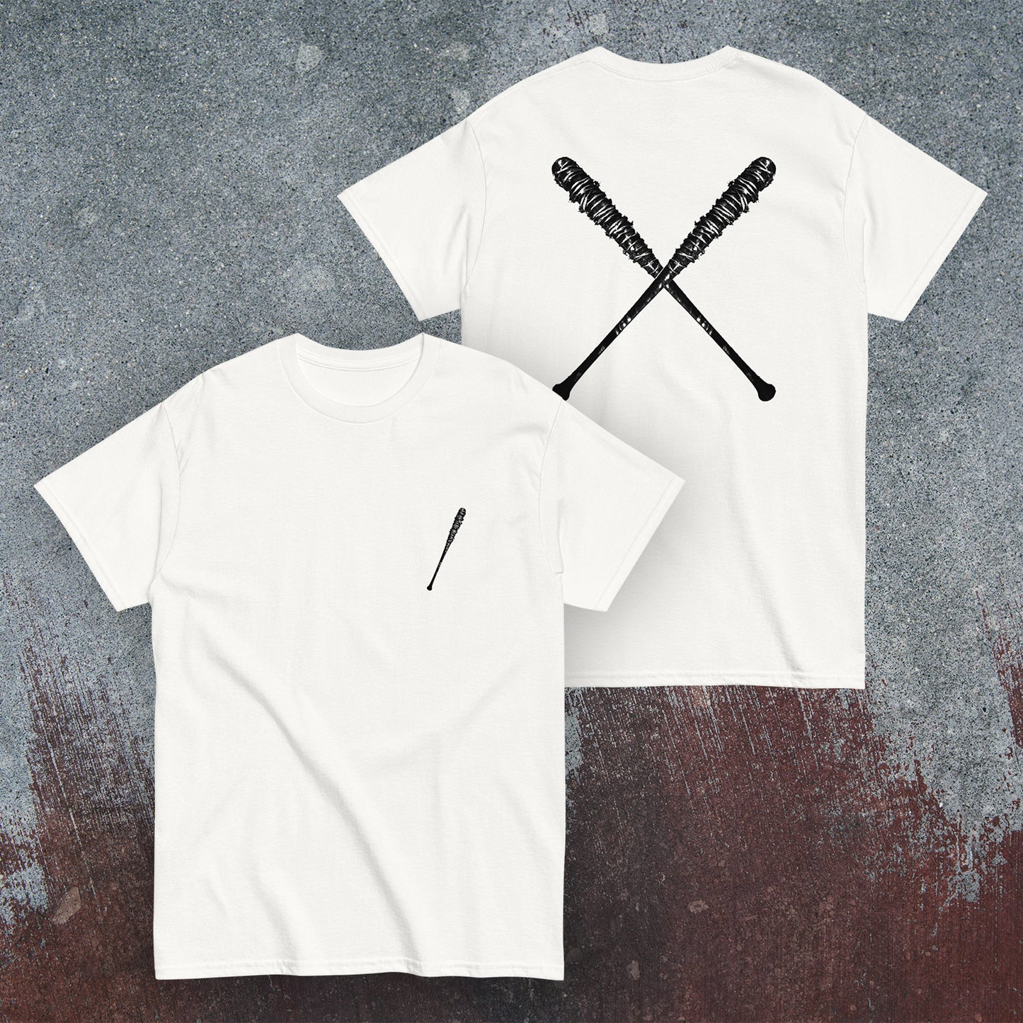 Negan Lucille T-Shirt (Double Print) - Negan Smith TWD